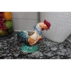 Vintage Rooster Planter Made in Japan Ceramic Farmhouse Decor Figurine‎